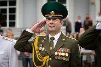 Преосвященнейший Стефан принял участие в мероприятии по случаю выпуска офицеров военно-транспортного факультета БелГУТа