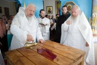 Преосвященный Стефан совершил чин освящения Престола