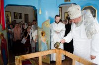 Преосвященный Стефан совершил чин освящения Престола