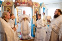 Преосвященный Стефан совершил чин освящения Престола