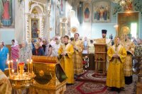 Божественная литургия в Свято-Петро-Павловском кафедральном соборе города Гомеля