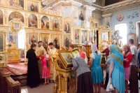 Божественная литургия в Свято-Петро-Павловском кафедральном соборе города Гомеля