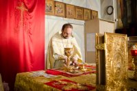 Божественная литургия в Свято-Петро-Павловском кафедральном соборе города Гомеля