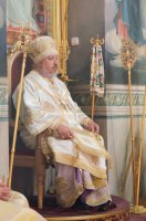 Божественная литургия в Свято-Петро-Павловском кафедральном соборе города Гомеля