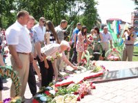 Благочинный Добрушского округа выступил на торжественном митинге