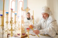 Епископ Стефан совершил чин освящения Престола Епископ Стефан совершил чин освящения Престола