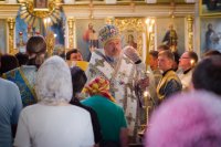 Епископ Стефан совершил вчечернее богослужение с пением акафиста