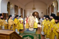 Божественная литургия в день памяти святителя Митрофана (Краснопольского)