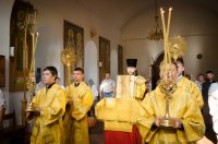 Божественная литургия в день памяти святителя Митрофана (Краснопольского)