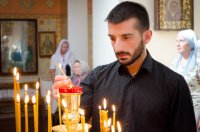 Божественная литургия в день памяти святителя Митрофана (Краснопольского)