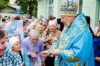 Божественная литургия в день празднования иконы Божией Матери "Тихвинская"