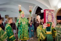 Божественная литургия в день памяти Сергия и Германа Валаамских чудотворцев