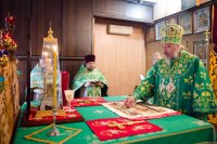 Божественная литургия в день памяти Сергия и Германа Валаамских чудотворцев