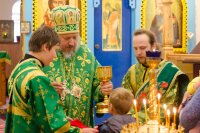 Божественная литургия в день памяти Сергия и Германа Валаамских чудотворцев