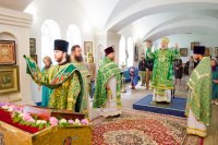 Божественная литургия в день памяти Сергия и Германа Валаамских чудотворцев