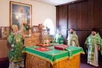 Божественная литургия в день памяти Сергия и Германа Валаамских чудотворцев