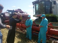 Священнослужители Гомельской епархии принимают участие в открытии уборочного сезона