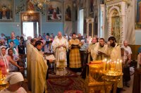 Вечернее богослужение в Свято-Петро-Павловском кафедральном соборе города Гомеля