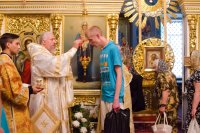 Вечернее богослужение в Свято-Петро-Павловском кафедральном соборе города Гомеля