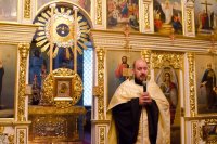 Вечернее богослужение в Свято-Петро-Павловском кафедральном соборе города Гомеля