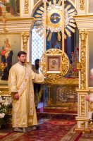 Вечернее богослужение в Свято-Петро-Павловском кафедральном соборе города Гомеля