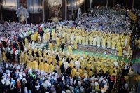 Преосвященнейший Стефан сослужил Святейшему Патриарху Московскому и всея Руси Кириллу в день памяти святого равноапостольного князя Владимира