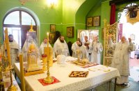 Божественная литургия в Свято-Никольском мужском монастыре г.Гомеля