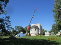 Протоиерей Сергий Леоньков совершил чин освящения крестов для строящегося храма в честь Успения Божией Матери д. Песочная Буда