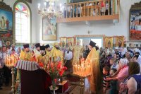 Божественная литургия в день памяти равноапостольной мироносицы Марии Магдалины