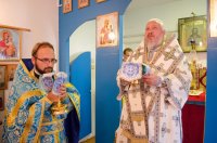 Божественная литургия в день праздника иконы Божией Матери "Почаевская"