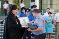 Преосвященнейший Стефан принял участие в мероприятиях, посвященных открытию центра профессиональной подготовки и служебно-прикладных видов спорта Гомельского областного Управления Департамента охраны МВД РБ