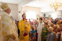 Божественная литургия в храме святого Архангела Михаила д.Тереховка