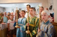 Божественная литургия в храме святого Архангела Михаила д.Тереховка
