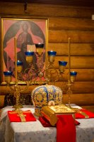 Божественная литургия на подворье Свято-Никольского мужского монастыря города Гомеля в д. Терюха