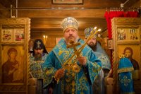 Божественная литургия на подворье Свято-Никольского мужского монастыря города Гомеля в д. Терюха