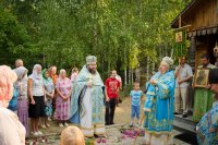 Божественная литургия на подворье Свято-Никольского мужского монастыря города Гомеля в д. Терюха