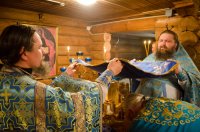 Божественная литургия на подворье Свято-Никольского мужского монастыря города Гомеля в д. Терюха