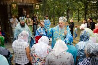 Божественная литургия на подворье Свято-Никольского мужского монастыря города Гомеля в д. Терюха