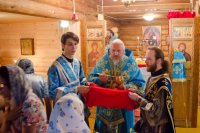 Божественная литургия на подворье Свято-Никольского мужского монастыря города Гомеля в д. Терюха