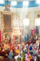 Преосвященнейший Стефан возглавил Божественную литургию в храме Преображения Господня г. Чечерск