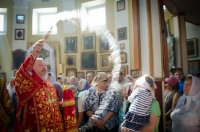 Преосвященнейший Стефан возглавил Божественную литургию в храме Преображения Господня г. Чечерск