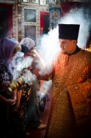 Преосвященнейший Стефан возглавил Божественную литургию в храме Преображения Господня г. Чечерск