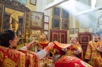 Преосвященнейший Стефан возглавил Божественную литургию в храме Преображения Господня г. Чечерск