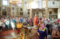 Преосвященнейший Стефан возглавил Божественную литургию в храме Преображения Господня г. Чечерск