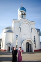 Рабочий визит в храм Иверской иконы Божией матери г. Гомель.