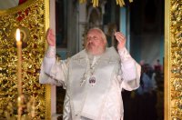 Божественная литургия в Свято-Петро-Павловском кафедральном соборе города Гомеля