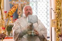 Божественная литургия в Свято-Петро-Павловском кафедральном соборе города Гомеля