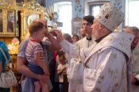 Вечернее богослужение в Свято-Петро-Павловском кафедральном соборе города Гомеля