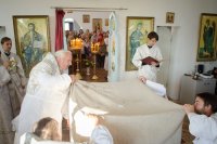 Преосвященнейший Стефан возглавил чин освящения храма Успения Пресвятой Богородицы д.Жгунь