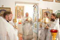 Преосвященнейший Стефан возглавил чин освящения храма Успения Пресвятой Богородицы д.Жгунь